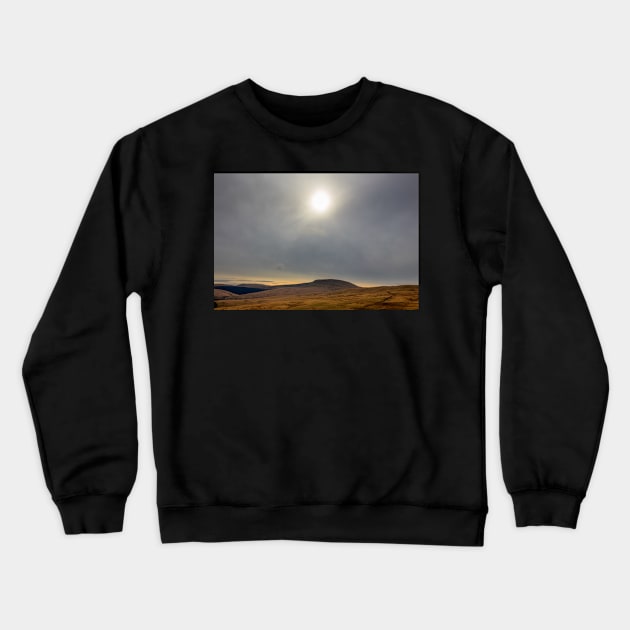 Fan Fawr in the winter sun, Brecon Beacons National Park Crewneck Sweatshirt by dasantillo